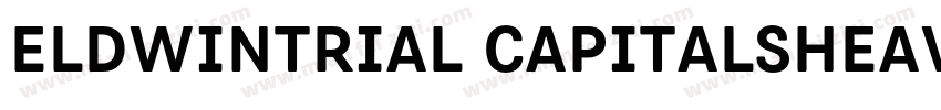 EldwinTrial CapitalsHeavyttf字体转换